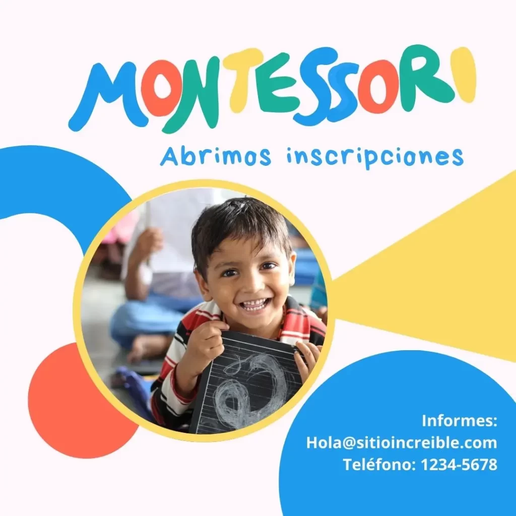 Escuela Montessori Promocion Digital